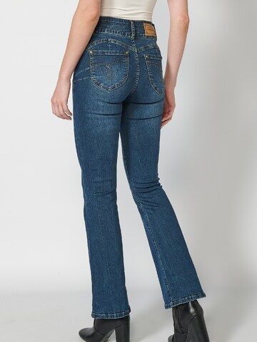 KOROSHI Flared Jeans 'Bell' in Blauw