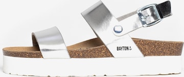 Bayton - Sandalias 'Gladstone' en plata: frente