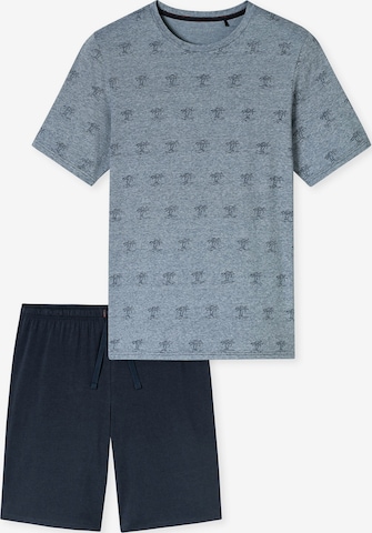 Pyjama court SCHIESSER en bleu : devant
