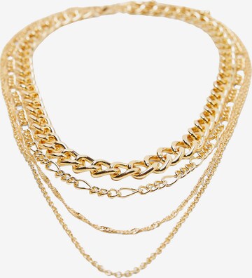 Bershka Necklace in Gold
