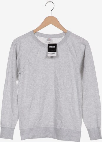 FRUIT OF THE LOOM Sweatshirt & Zip-Up Hoodie in S in Grey: front