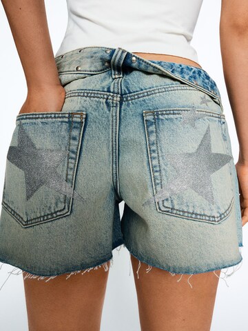 Bershka Regular Jeans in Blauw