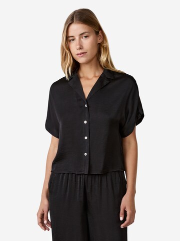 Camicia da notte 'Cheeta' di ETAM in nero: frontale