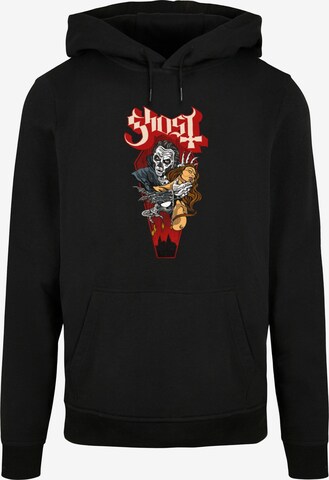 Merchcode Sweatshirt 'Ghost - Dracula Logo Revision' in Zwart: voorkant