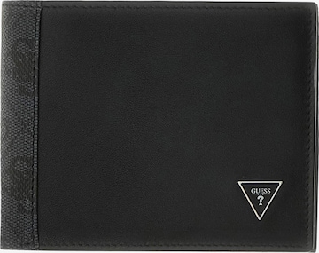 GUESS Wallet 'Sidney' in Black: front