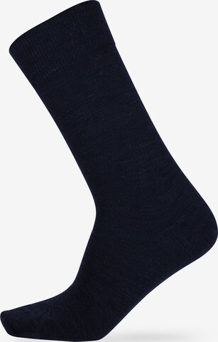 Chaussettes 'Wool Care' KUNERT en noir : devant