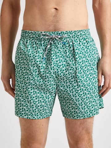 Pepe Jeans Swim Trunks in Green: front
