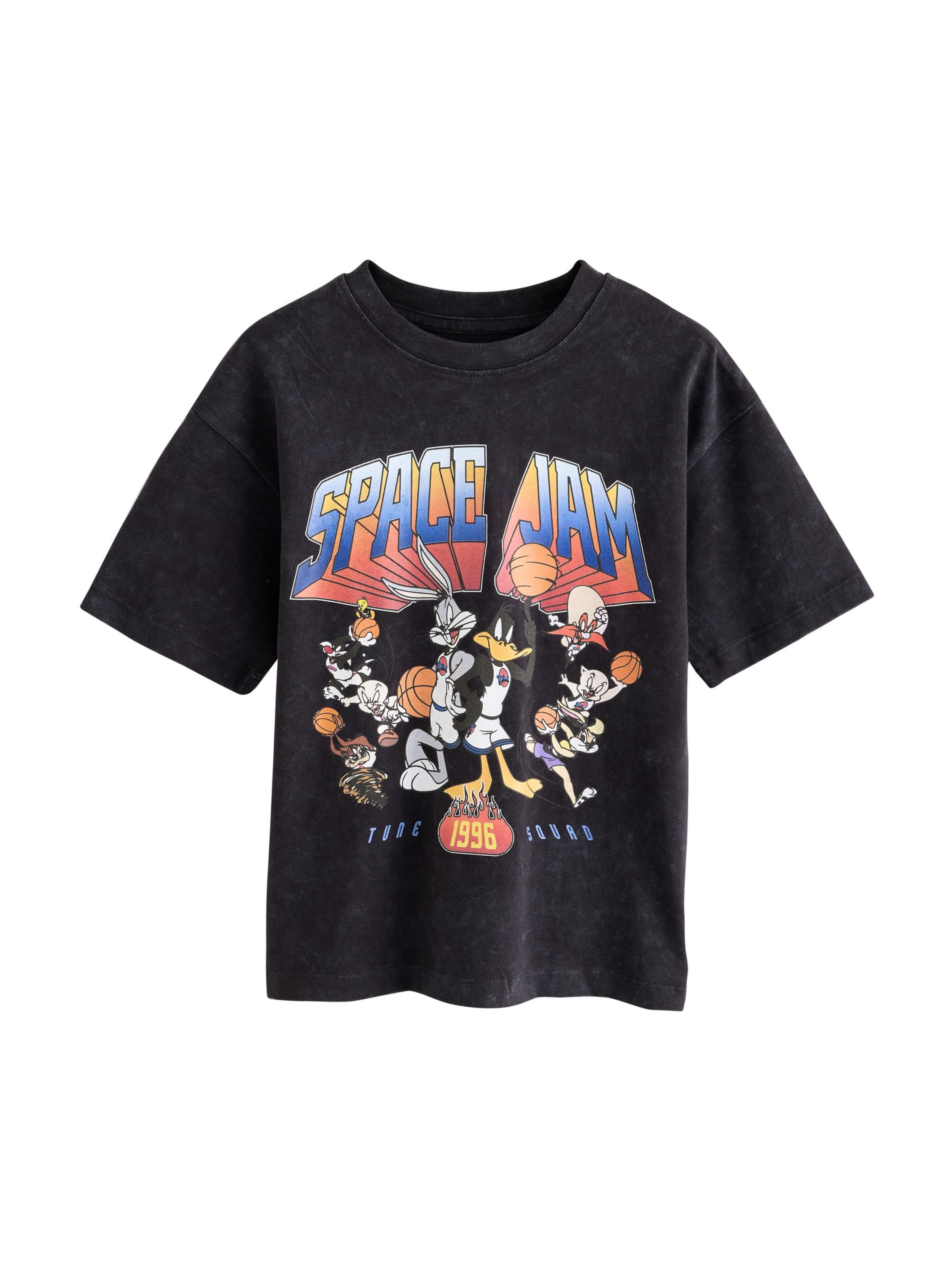 Next Shirt 'Space Jam' in Black: front
