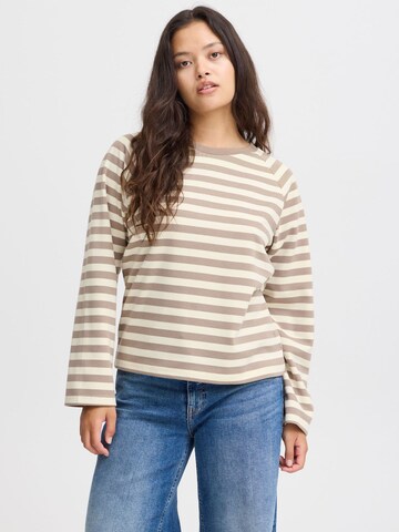 Sweat-shirt 'IHITIRA' ICHI en beige : devant