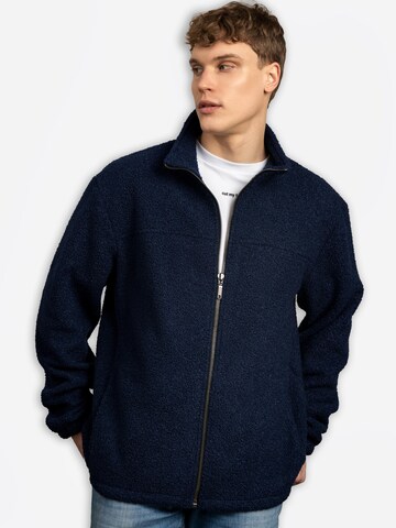 cut my fashion Fleece jacket 'Danas' in Blue: front