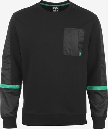 UMBRO Sweatshirt 'SV Werder Bremen' in Zwart: voorkant