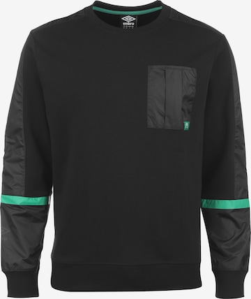 UMBRO Sweatshirt 'SV Werder Bremen' in Black: front
