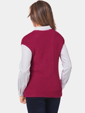 Goldner Gebreide bodywarmer in Rood