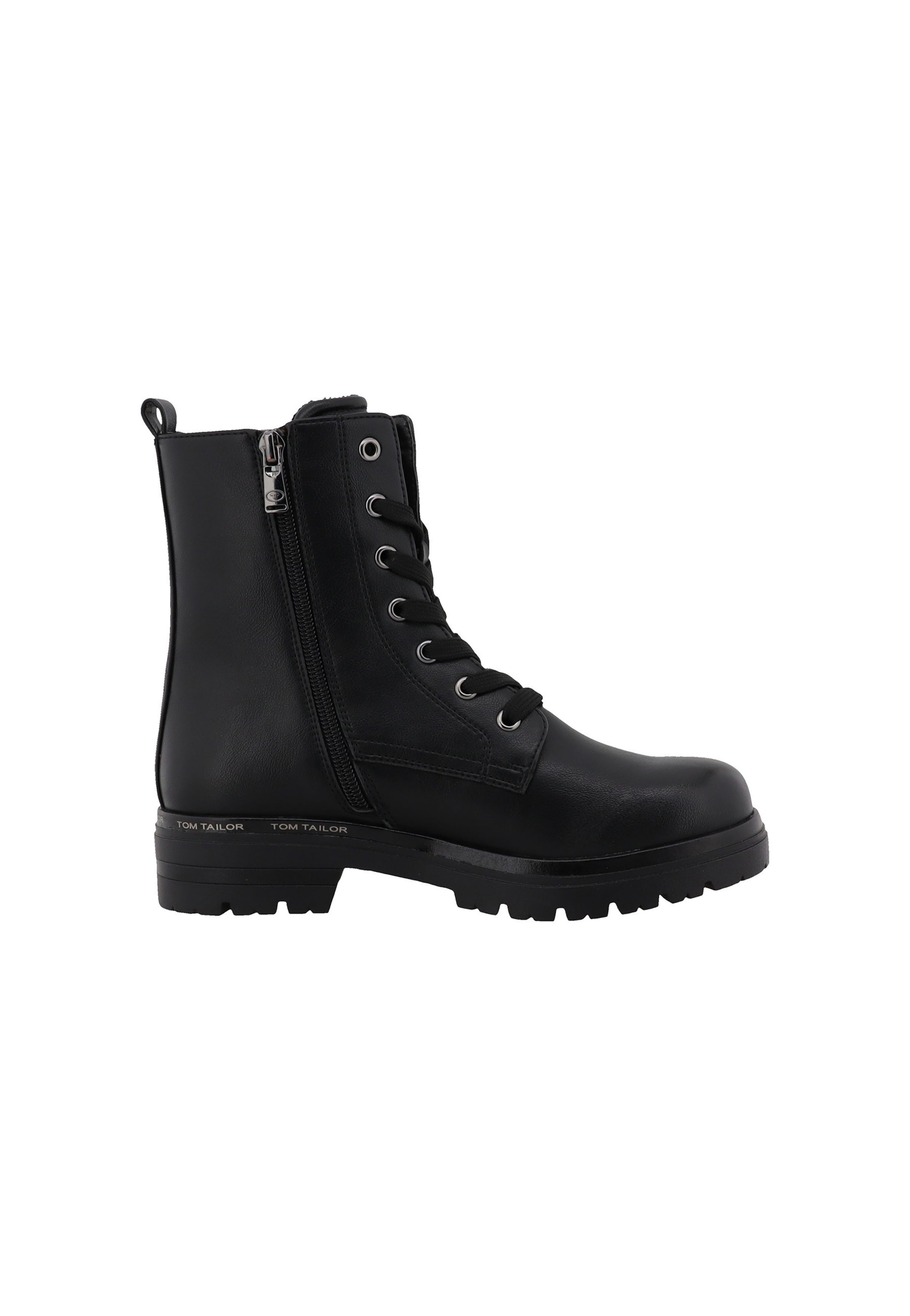 TOM TAILOR Schnürstiefelette in 36 in schwarz, Produktansicht