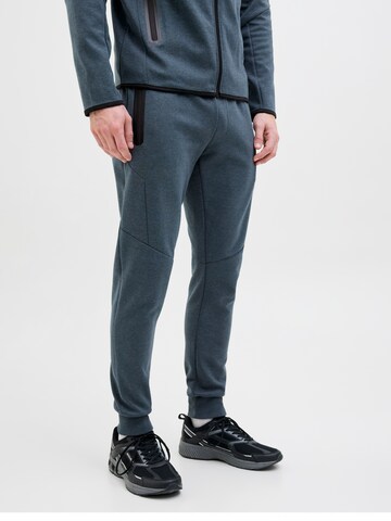 JACK & JONES Tapered Trousers 'JPSTWill JJFusion' in Blue: front
