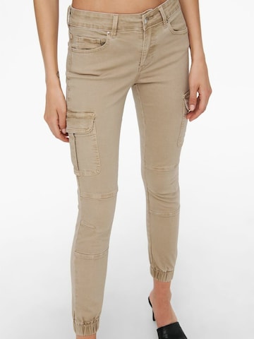 ONLY Slim fit Cargo Jeans in Beige