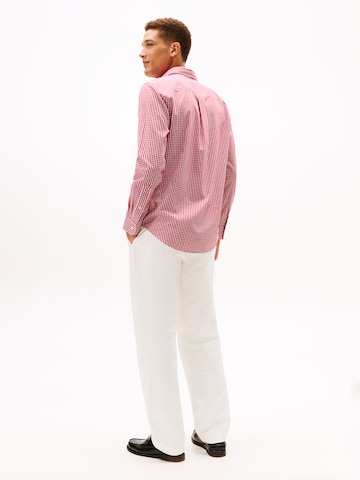 TOMMY HILFIGER Regular Fit Hemd in Rot