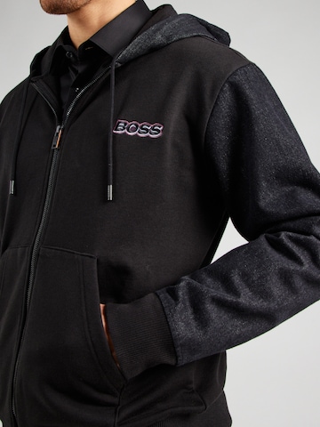 BOSS Sweat jacket in Black