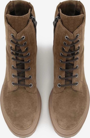 Kazar Lace-Up Ankle Boots in Brown