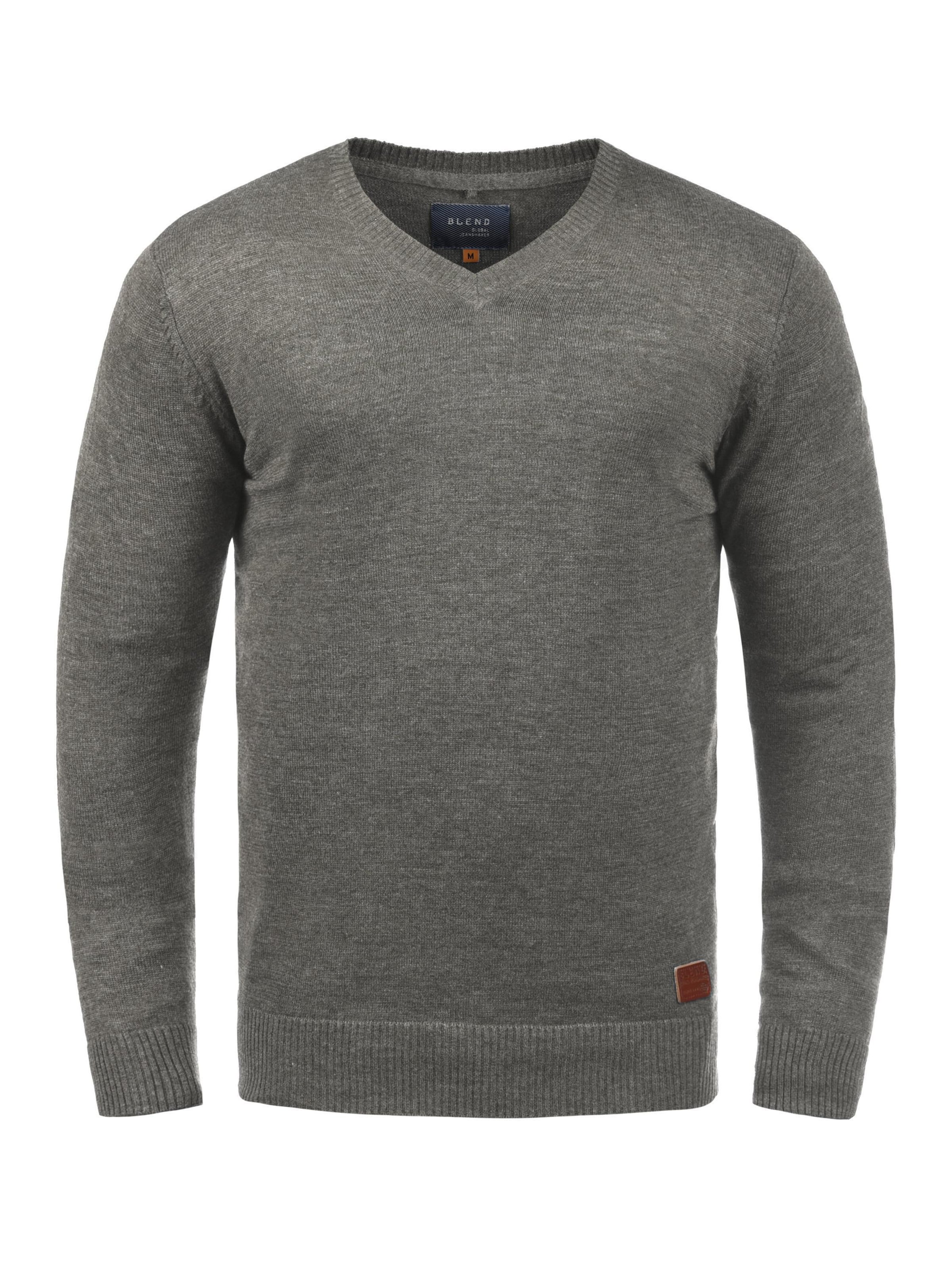 BLEND Pullover 'BHLasse' in Grau: Vorderseite