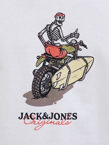 JACK & JONES Bluser & t-shirts 'JORSkull Coast' i hvid