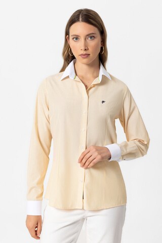 Camicia da donna 'SOFIA' di DENIM CULTURE in giallo: frontale