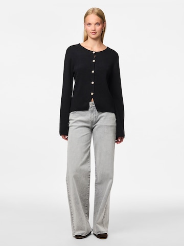 PIECES Knit Cardigan 'PCFARIE' in Black