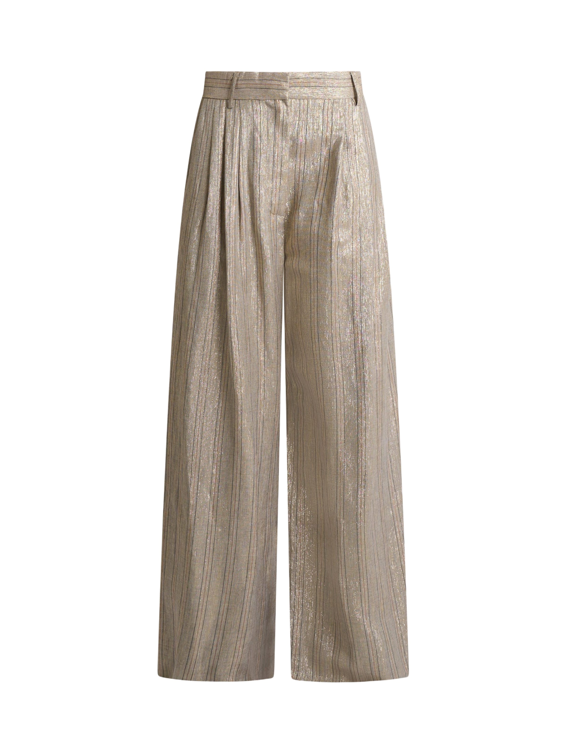 Ottod’Ame Regular Broek in Beige: voorkant