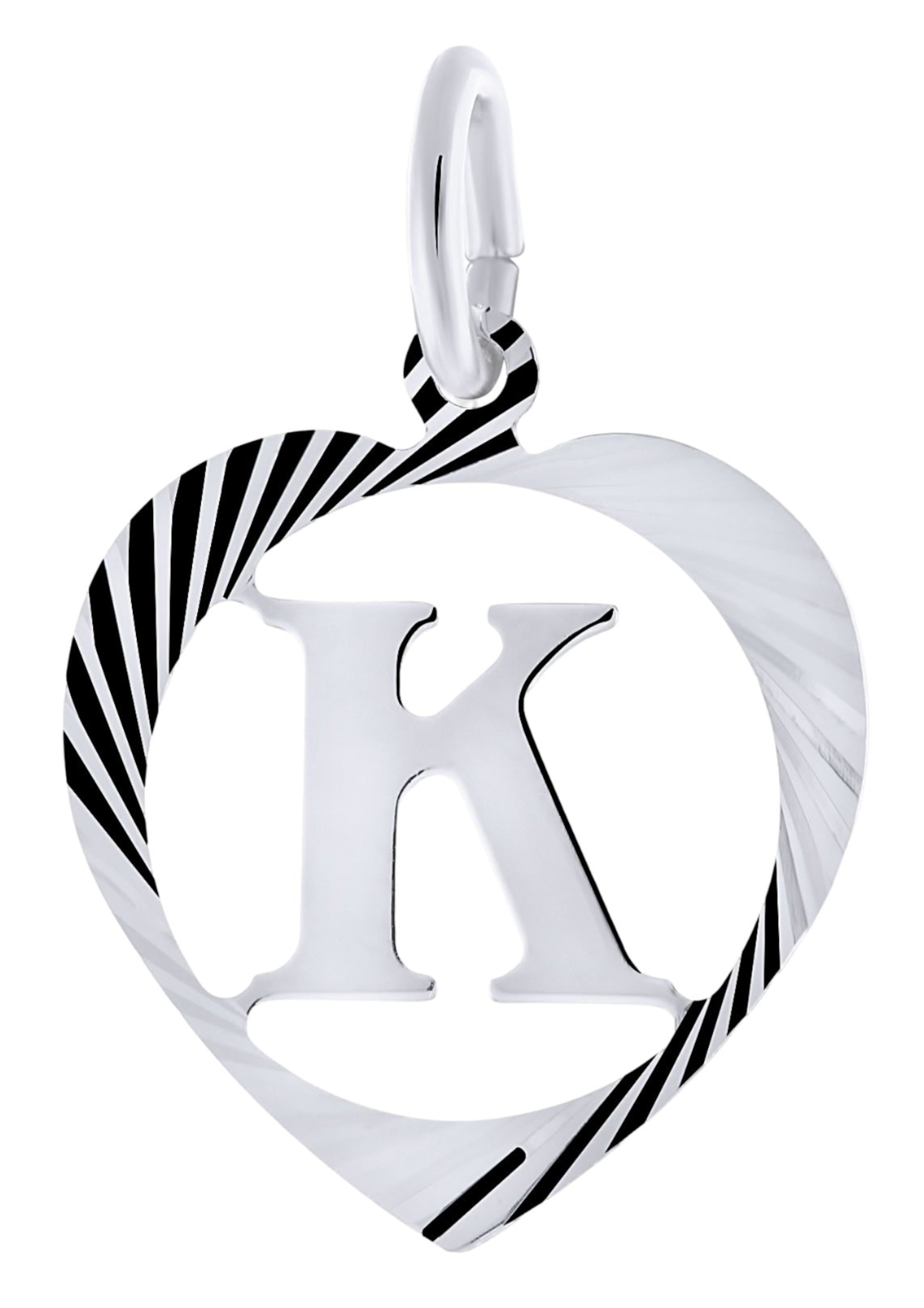 Lucardi Pendant in Silver: front