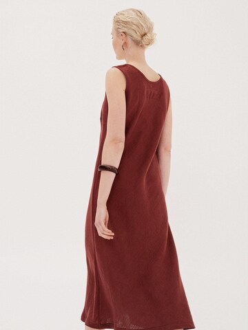 Robe d’été 'Ines' AmourLinen en rouge