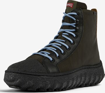 CAMPER Lace-Up Ankle Boots 'Ground' in Green: front