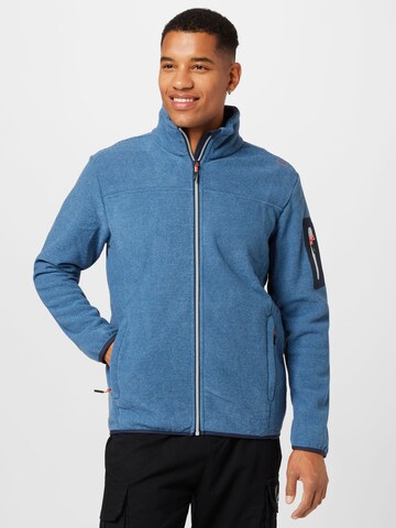 CMP Funktionele fleece-jas in Blauw: voorkant