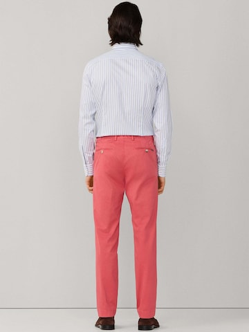 Hackett London Slimfit Pantalon 'Kenssington' in Rood