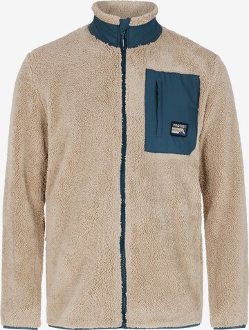 PROTEST Fleecejacke 'PRTLOAD' in Braun: Vorderseite