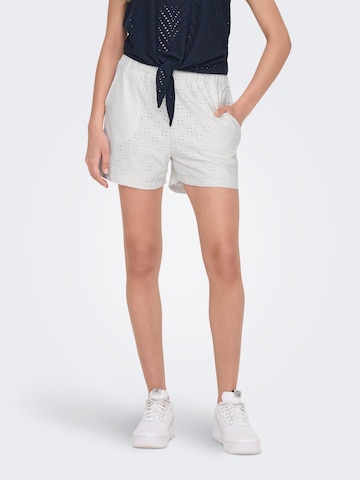 JDY Normalny krój Spodnie 'Cathinka' w kolorze biały: przód