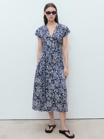 MANGO Jurk 'NEMO' in Blauw