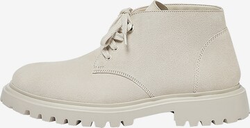 Pull&Bear Buty Chukka w kolorze beżowy