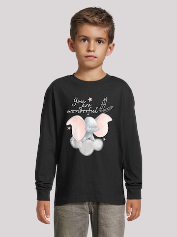 F4NT4STIC Shirt 'Disney Dumbo You Are Wonderful' in Schwarz: Vorderseite