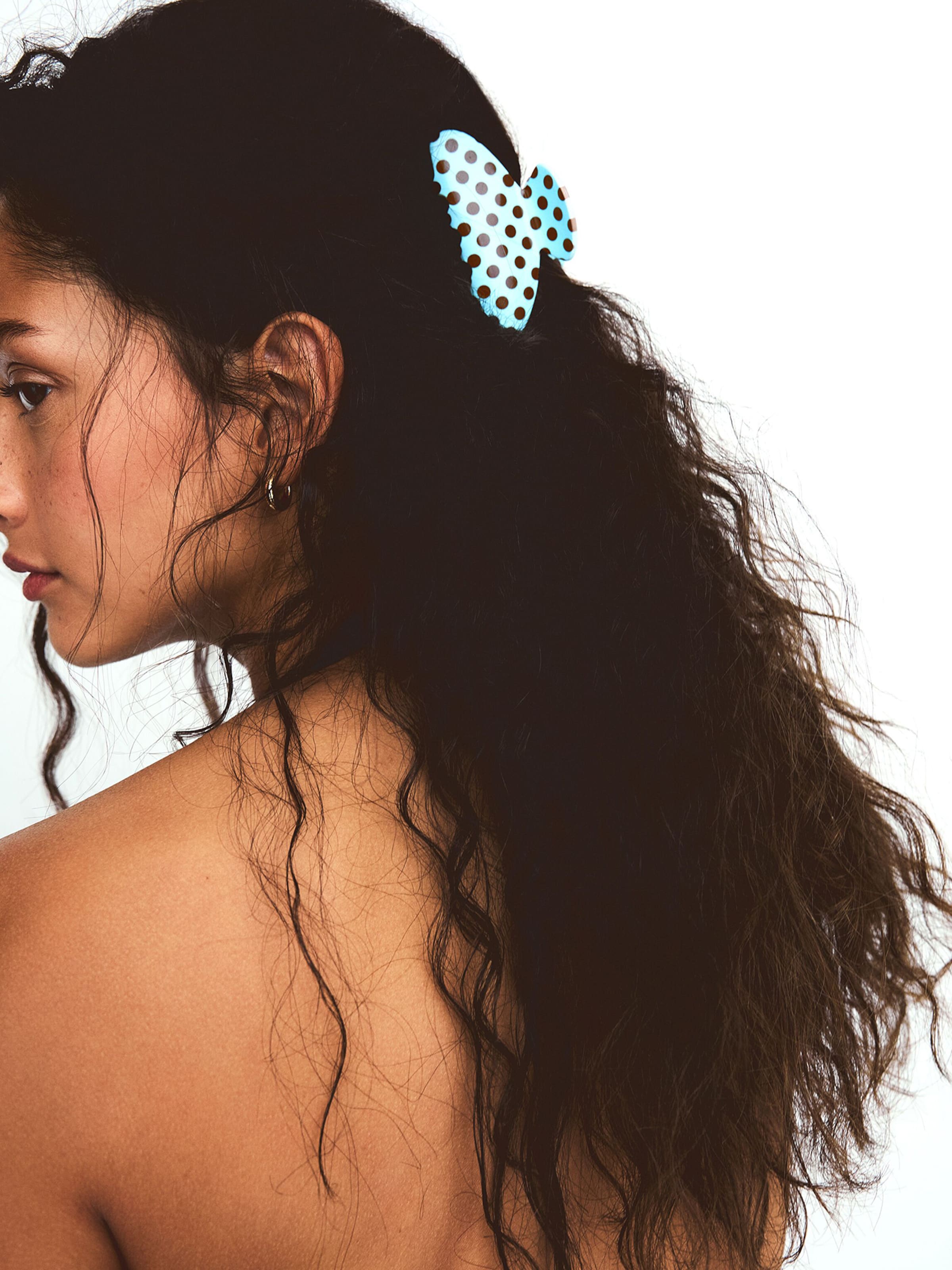 Bershka Украшение за коса в синьо: отпред
