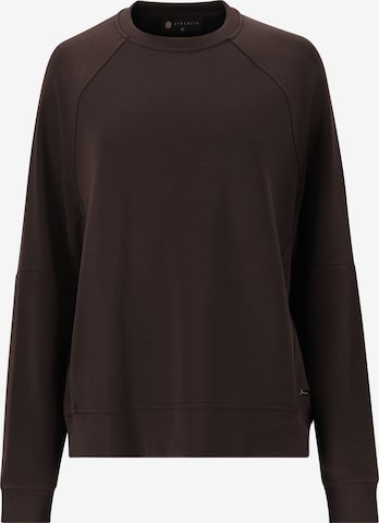 Athlecia Sportief sweatshirt 'Jacey' in Bruin: voorkant
