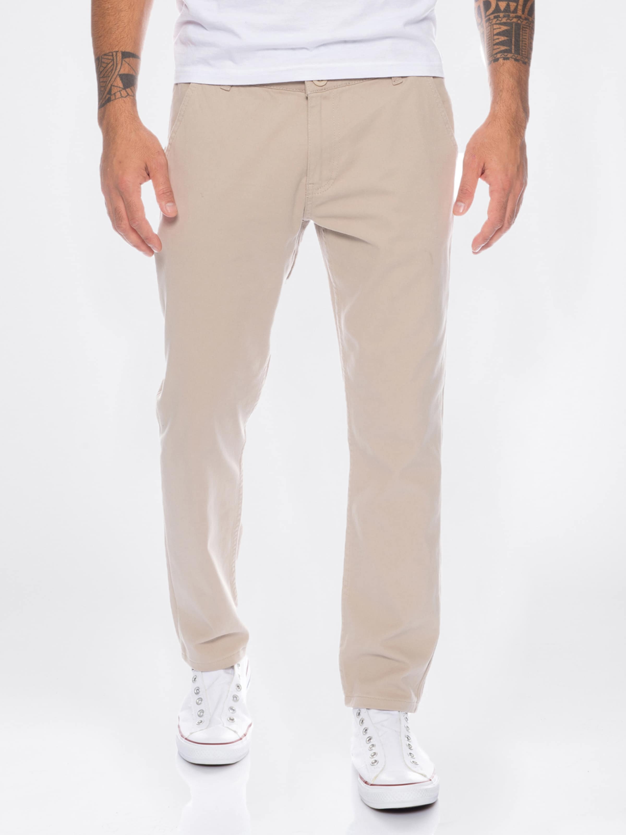 Rock Creek Chinohose in Beige: Vorderseite