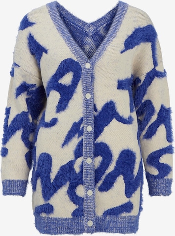 OBJECT Knit Cardigan 'EVIE' in Blue: front