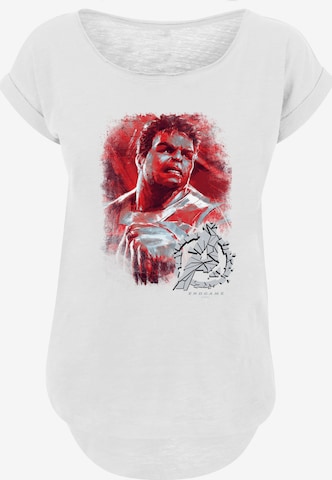 F4NT4STIC Shirt 'Marvel Avengers Endgame Hulk Brushed' in White: front