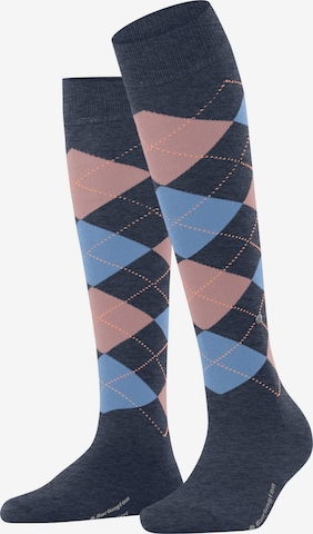 BURLINGTON Overknee Strümpfe 'Marylebone' in Blau: Vorderseite