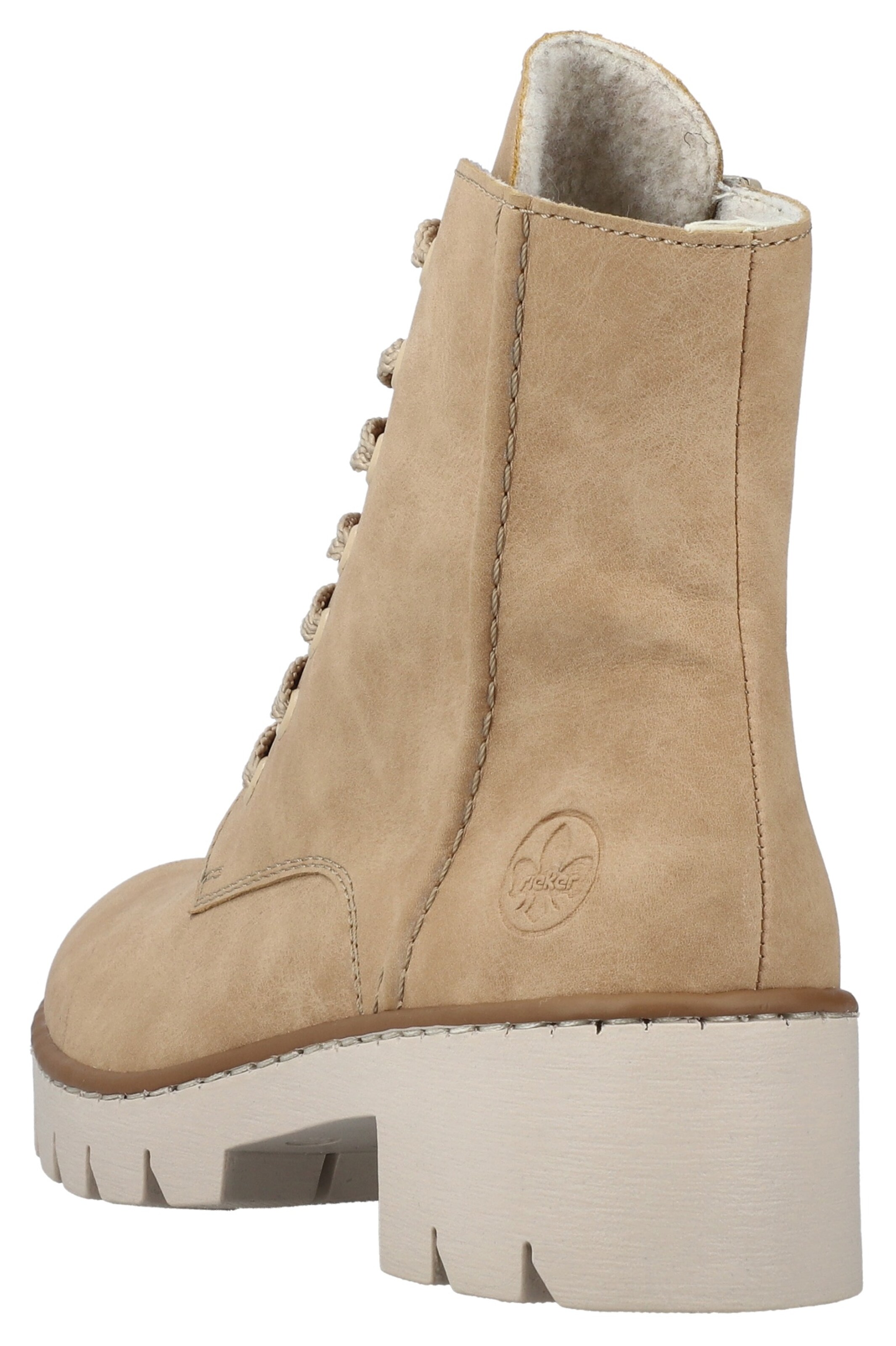 Rieker Schnürstiefelette in Beige