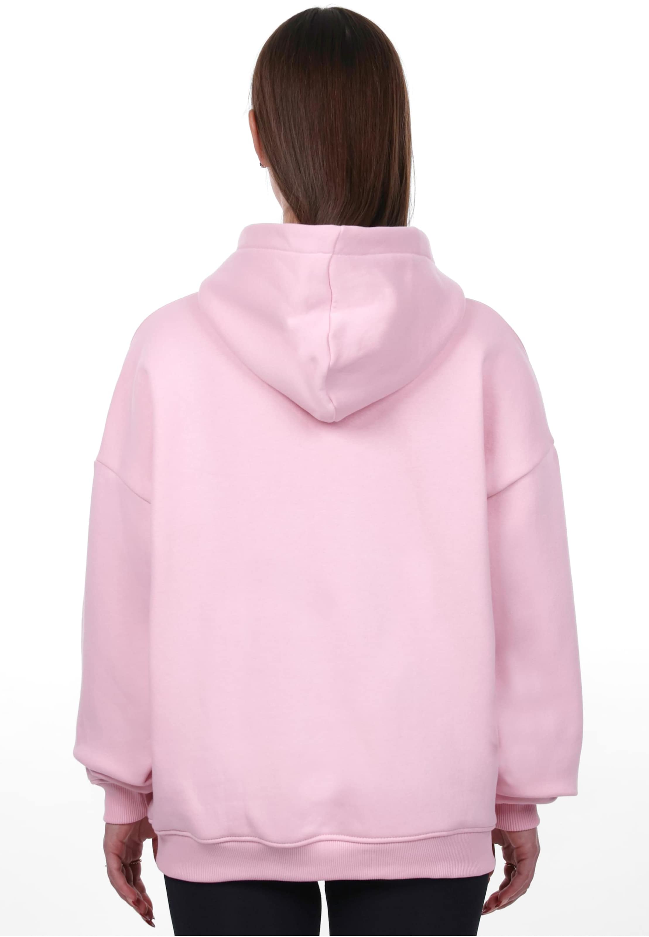 Dropsize - Sudadera con cremallera en rosa