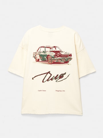 T-Shirt Pull&Bear en blanc