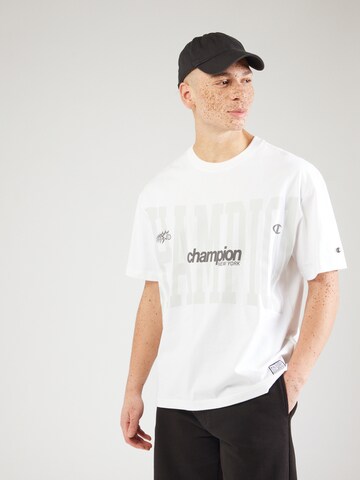 Champion Authentic Athletic Apparel - Camisa em branco: frente