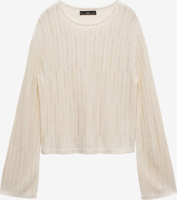 MANGO Pullover 'TIERRA' i beige: forside