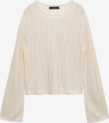 MANGO Pullover 'TIERRA' i beige: forside